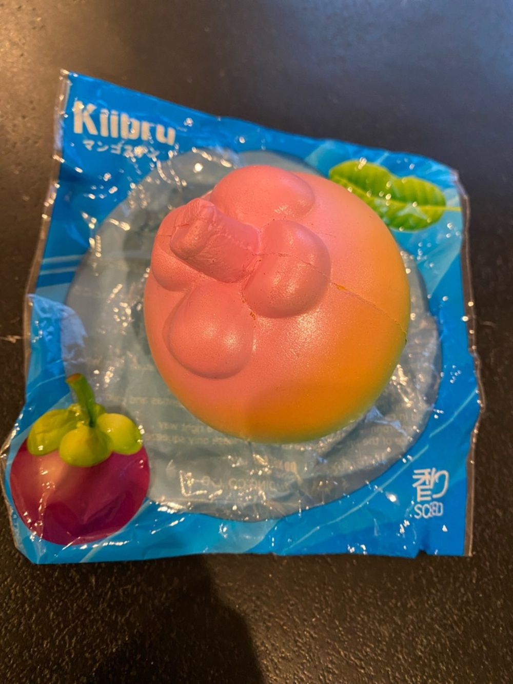 Kiibru rainbow mangosteen squishy toy